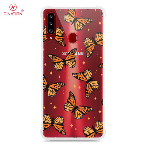 Samsung Galaxy A20s Cover - O'Nation Butterfly Dreams Series - 9 Designs - Clear Phone Case - Soft Silicon Borders