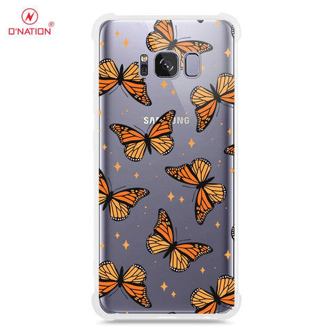 Samsung Galaxy S8 Cover - O'Nation Butterfly Dreams Series - 9 Designs - Clear Phone Case - Soft Silicon Borders