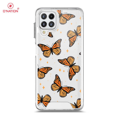 Samsung Galaxy M22 Cover - O'Nation Butterfly Dreams Series - 9 Designs - Clear Phone Case - Soft Silicon Borders