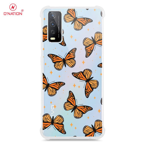 Vivo Y12s Cover - O'Nation Butterfly Dreams Series - 9 Designs - Clear Phone Case - Soft Silicon Borders