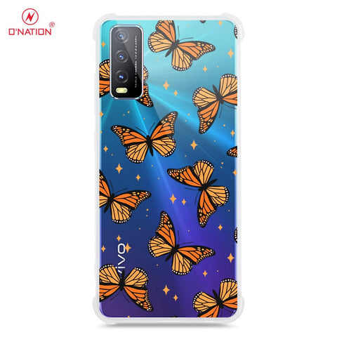 Vivo Y20s Cover - O'Nation Butterfly Dreams Series - 9 Designs - Clear Phone Case - Soft Silicon Borders