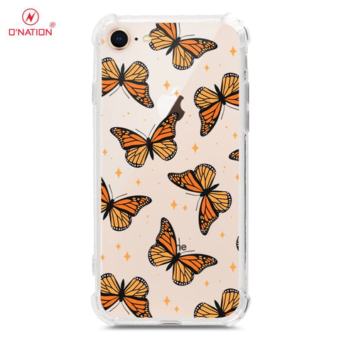 iPhone SE 2022 Cover - O'Nation Butterfly Dreams Series - 9 Designs - Clear Phone Case - Soft Silicon Borders