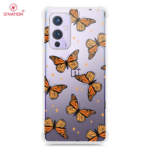 OnePlus 9 Cover - O'Nation Butterfly Dreams Series - 9 Designs - Clear Phone Case - Soft Silicon Borders