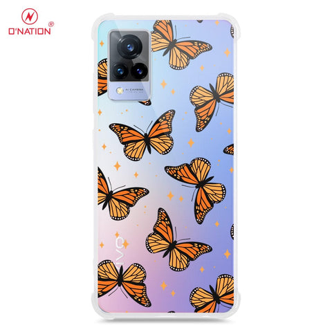 Vivo V21 Cover - O'Nation Butterfly Dreams Series - 9 Designs - Clear Phone Case - Soft Silicon Borders