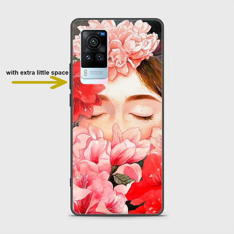 Vivo X60 Pro Cover - Floral Series - HQ Ultra Shine Premium Infinity Glass Soft Silicon Borders Case