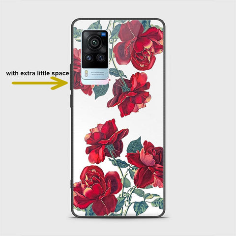 Vivo X60 Pro Cover - Floral Series 2 - HQ Ultra Shine Premium Infinity Glass Soft Silicon Borders Case