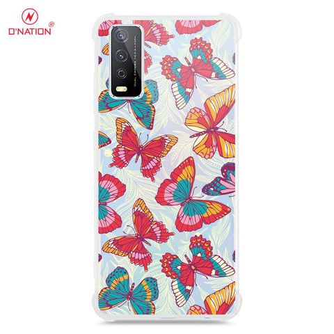 Vivo Y12a Cover - O'Nation Butterfly Dreams Series - 9 Designs - Clear Phone Case - Soft Silicon Borders