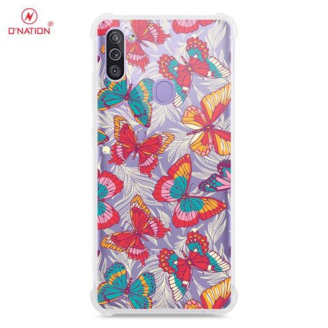 Samsung Galaxy A11 Cover - O'Nation Butterfly Dreams Series - 9 Designs - Clear Phone Case - Soft Silicon Borders