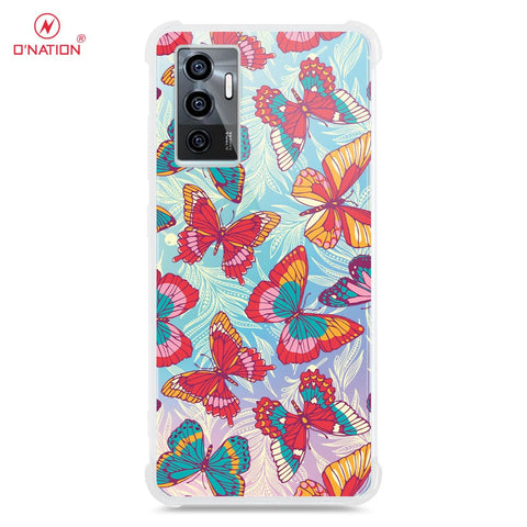 Vivo S10e Cover - O'Nation Butterfly Dreams Series - 9 Designs - Clear Phone Case - Soft Silicon Borders