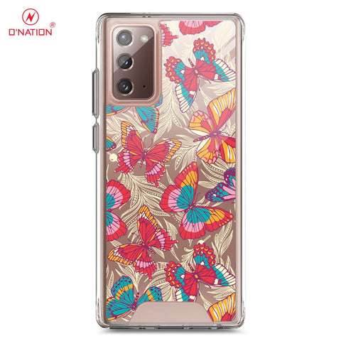 Samsung Galaxy Note 20 Cover - O'Nation Butterfly Dreams Series - 9 Designs - Clear Phone Case - Soft Silicon Bordersx