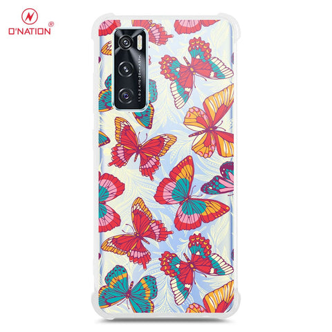 Vivo V20 SE Cover - O'Nation Butterfly Dreams Series - 9 Designs - Clear Phone Case - Soft Silicon Borders