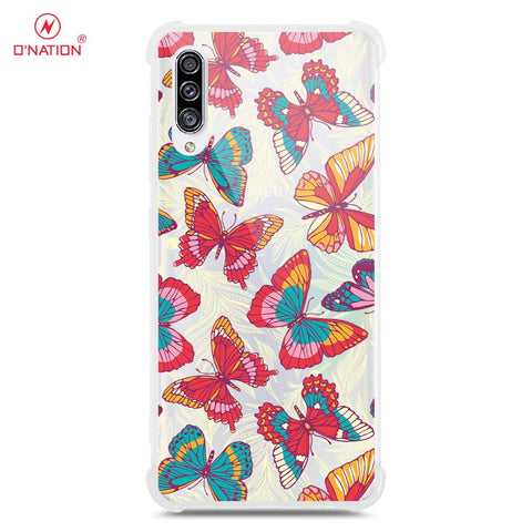 Samsung Galaxy A50 Cover - O'Nation Butterfly Dreams Series - 9 Designs - Clear Phone Case - Soft Silicon Borders