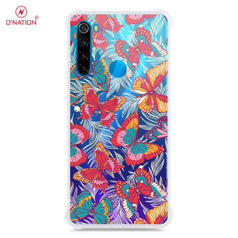 Xiaomi Redmi Note 8 Cover - O'Nation Butterfly Dreams Series - 9 Designs - Clear Phone Case - Soft Silicon Borders