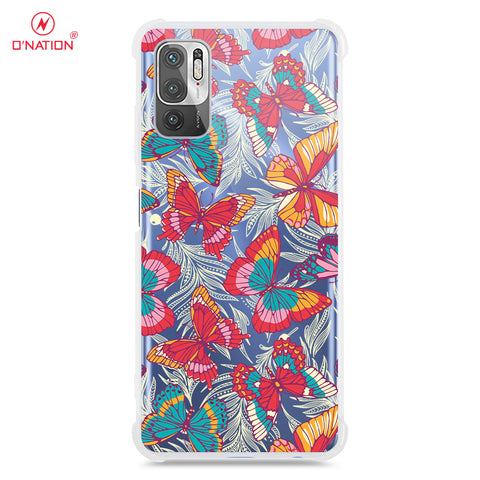 Xiaomi Redmi Note 10 5G Cover - O'Nation Butterfly Dreams Series - 9 Designs - Clear Phone Case - Soft Silicon Borders