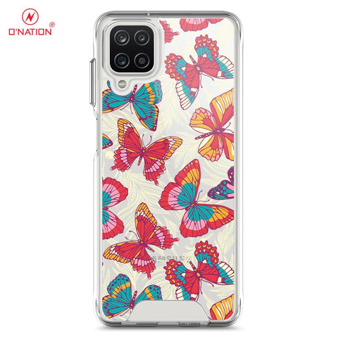 Samsung Galaxy A12 Cover - O'Nation Butterfly Dreams Series - 9 Designs - Clear Phone Case - Soft Silicon Borders