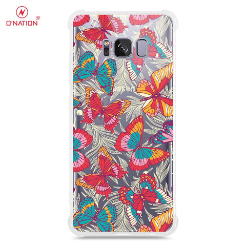 Samsung Galaxy S8 Plus Cover - O'Nation Butterfly Dreams Series - 9 Designs - Clear Phone Case - Soft Silicon Borders