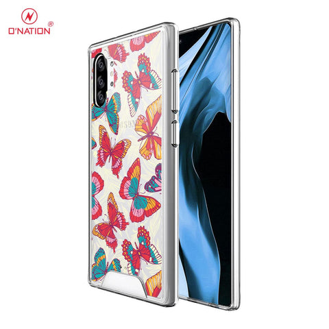 Samsung Galaxy Note 10 Plus Cover - O'Nation Butterfly Dreams Series - 9 Designs - Clear Phone Case - Soft Silicon Borders