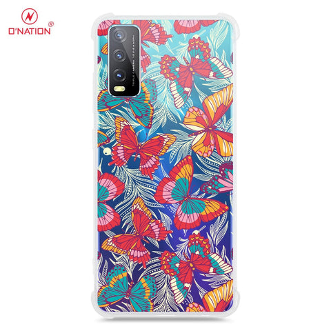 Vivo Y20T Cover - O'Nation Butterfly Dreams Series - 9 Designs - Clear Phone Case - Soft Silicon Borders