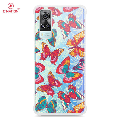 Vivo Y31 Cover - O'Nation Butterfly Dreams Series - 9 Designs - Clear Phone Case - Soft Silicon Borders