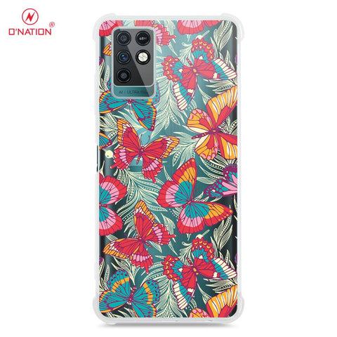 Infinix Note 10 Cover - O'Nation Butterfly Dreams Series - 9 Designs - Clear Phone Case - Soft Silicon Borders