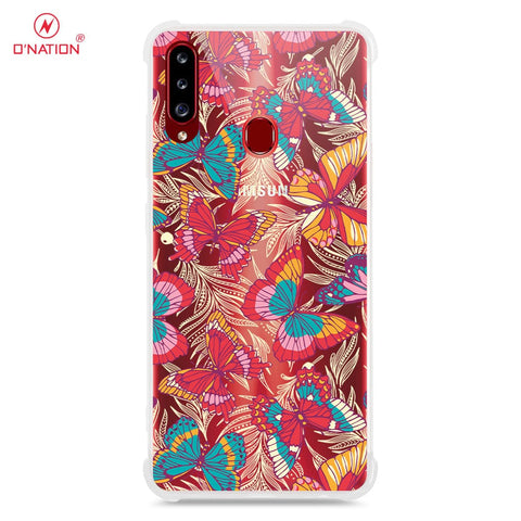 Samsung Galaxy A20s Cover - O'Nation Butterfly Dreams Series - 9 Designs - Clear Phone Case - Soft Silicon Borders