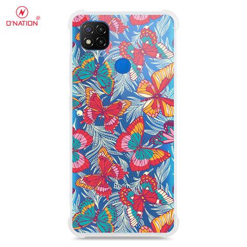 Xiaomi Redmi 9C Cover - O'Nation Butterfly Dreams Series - 9 Designs - Clear Phone Case - Soft Silicon Borders