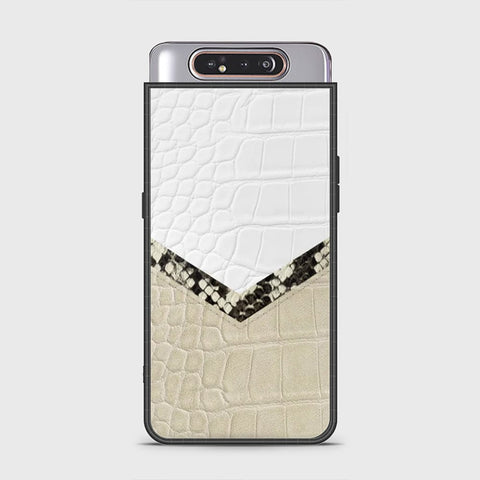 Samsung Galaxy A80 Cover - Printed Skins Series - HQ Ultra Shine Premium Infinity Glass Soft Silicon Borders Case