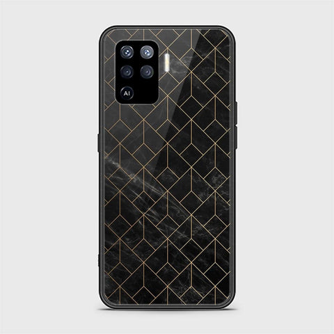 Oppo F19 Pro Cover - Black Marble Series - HQ Ultra Shine Premium Infinity Glass Soft Silicon Borders Case