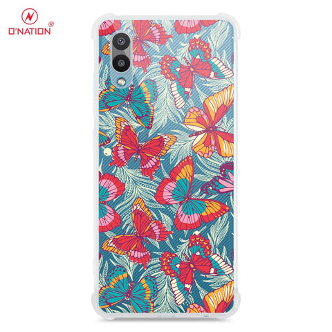 Samsung Galaxy A02 Cover - O'Nation Butterfly Dreams Series - 9 Designs - Clear Phone Case - Soft Silicon Borders