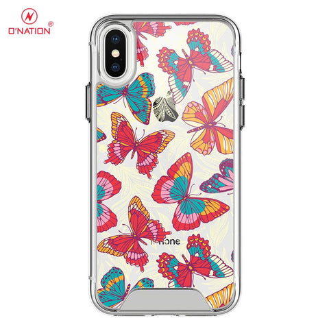 iPhone XS Max Cover -  O'Nation Butterfly Dreams Series - 9 Designs - Clear Phone Case - Soft Silicon Borders