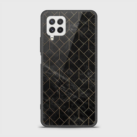 Samsung Galaxy M32 Cover - Black Marble Series - HQ Ultra Shine Premium Infinity Glass Soft Silicon Borders Case