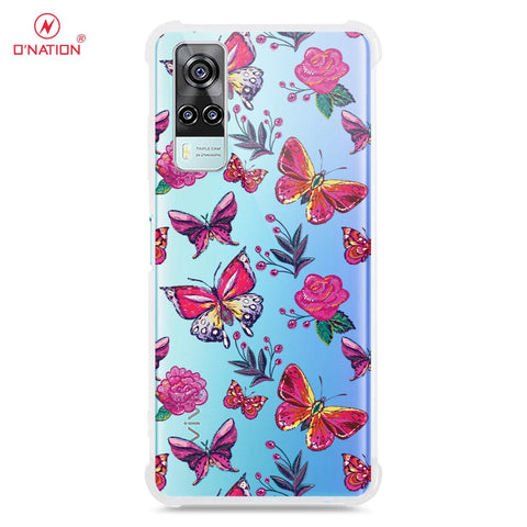 Vivo Y51a Cover - O'Nation Butterfly Dreams Series - 9 Designs - Clear Phone Case - Soft Silicon Borders