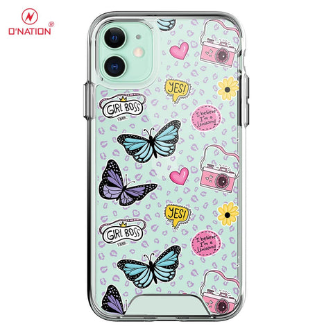 iPhone 11 Cover - O'Nation Butterfly Dreams Series - 9 Designs - Clear Phone Case - Soft Silicon Borders