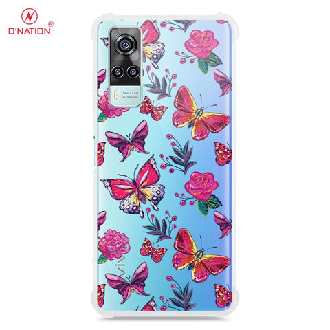 Vivo Y31 Cover - O'Nation Butterfly Dreams Series - 9 Designs - Clear Phone Case - Soft Silicon Borders