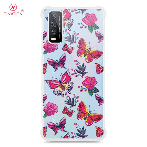 Vivo Y12a Cover - O'Nation Butterfly Dreams Series - 9 Designs - Clear Phone Case - Soft Silicon Borders