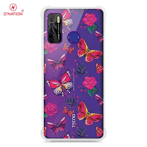 Tecno Spark 5 Cover - O'Nation Butterfly Dreams Series - 9 Designs - Clear Phone Case - Soft Silicon Borders