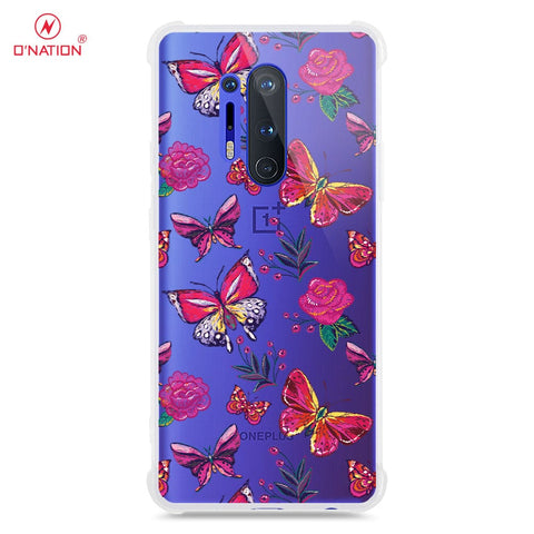 OnePlus 8 Pro Cover - O'Nation Butterfly Dreams Series - 9 Designs - Clear Phone Case - Soft Silicon Borders