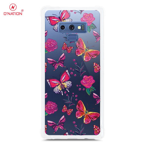 Samsung Galaxy Note 9 Cover - O'Nation Butterfly Dreams Series - 9 Designs - Clear Phone Case - Soft Silicon Borders