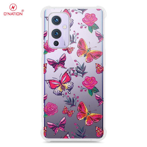 OnePlus 9 Cover - O'Nation Butterfly Dreams Series - 9 Designs - Clear Phone Case - Soft Silicon Borders