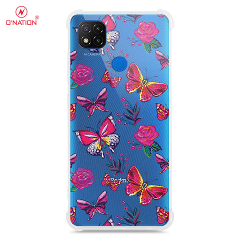 Xiaomi Redmi 9C Cover - O'Nation Butterfly Dreams Series - 9 Designs - Clear Phone Case - Soft Silicon Borders