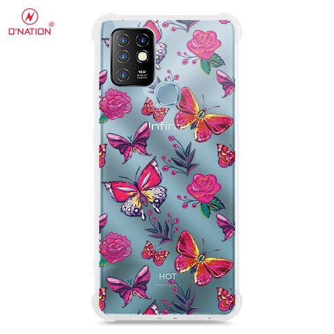 Infinix Hot 10 Cover - O'Nation Butterfly Dreams Series - 9 Designs - Clear Phone Case - Soft Silicon Borders