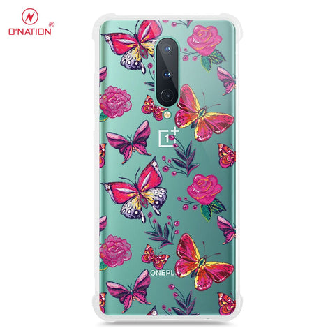 OnePlus 8 4G Cover - O'Nation Butterfly Dreams Series - 9 Designs - Clear Phone Case - Soft Silicon Borders