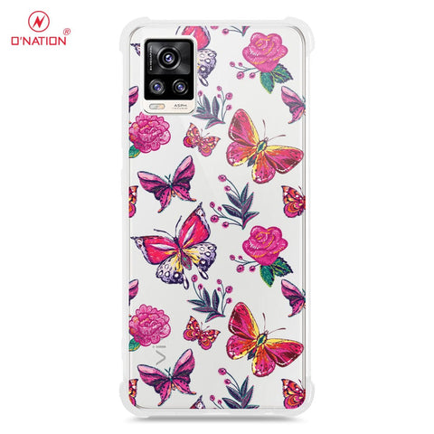 Vivo V20 Cover - O'Nation Butterfly Dreams Series - 9 Designs - Clear Phone Case - Soft Silicon Bordersx