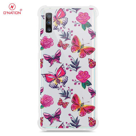 Samsung galaxy A70 Cover - O'Nation Butterfly Dreams Series - 9 Designs - Clear Phone Case - Soft Silicon Borders