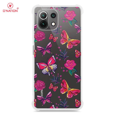 Xiaomi Mi 11 Cover - O'Nation Butterfly Dreams Series - 9 Designs - Clear Phone Case - Soft Silicon Borders