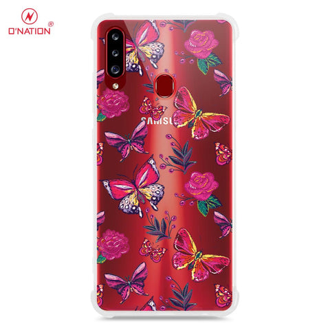 Samsung Galaxy A20s Cover - O'Nation Butterfly Dreams Series - 9 Designs - Clear Phone Case - Soft Silicon Borders