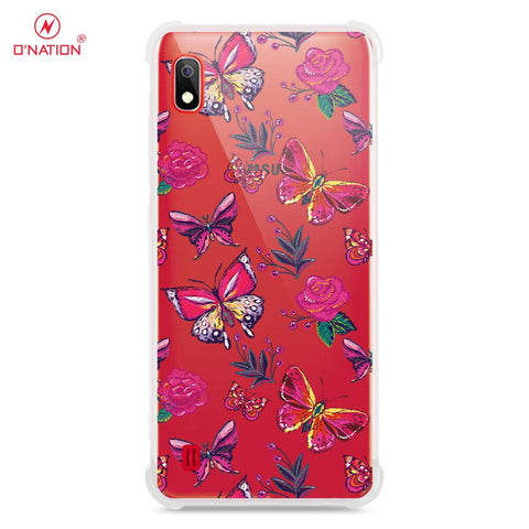 Samsung Galaxy A10 Cover - O'Nation Butterfly Dreams Series - 9 Designs - Clear Phone Case - Soft Silicon Borders