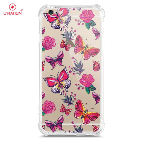 iPhone 6S / 6 Cover - O'Nation Butterfly Dreams Series - 9 Designs - Clear Phone Case - Soft Silicon Borders