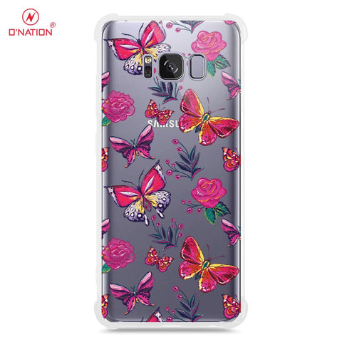 Samsung Galaxy S8 Cover - O'Nation Butterfly Dreams Series - 9 Designs - Clear Phone Case - Soft Silicon Borders