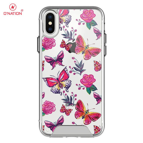 iPhone XS Max Cover -  O'Nation Butterfly Dreams Series - 9 Designs - Clear Phone Case - Soft Silicon Borders